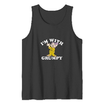 Discover Disney Snow White The Seven Dwarfs Dopey I'M With Grumpy Tank Tops