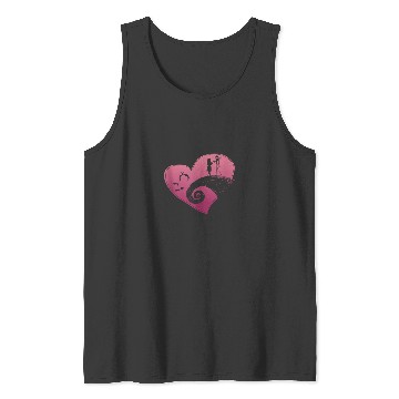 Discover Disney The Nightmare Before Christmas Jack and Sally Heart Tank Top Tank Tops