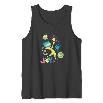 Discover Disneyss Pixars Inside Out 2 Yay I Feel Joy Vintages Logo Tank Tops