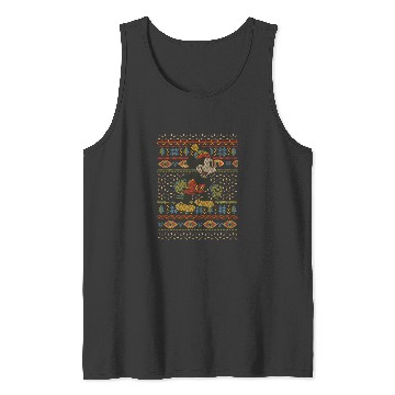 Discover Disney Mickey Mouse Christmas Sweater Style Tank Tops