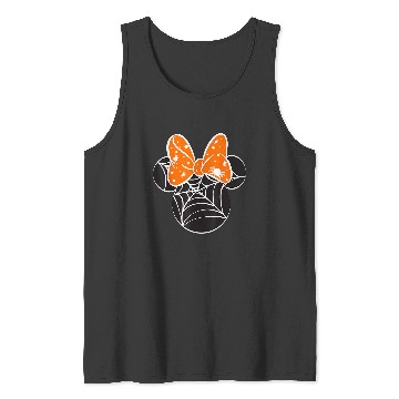 Discover Disney Mickey & Friends Halloween Minnie Spider Web Logo Tank Tops