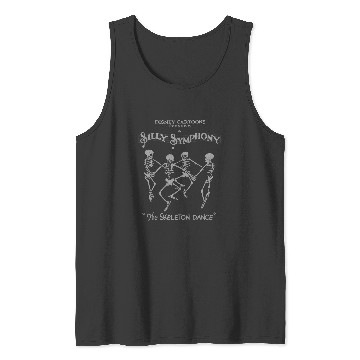 Discover Disney Silly Symphonies The Skeleton Dance Cartoon Logo Tank Tops