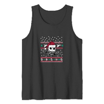 Discover Disney Nightmare Before Christmas Jack Bw Tank Tops