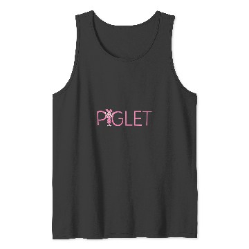 Discover Disney Winnie The Pooh Piglet Classic Lettering Tank Tops