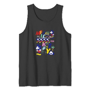 Discover Disney Mickey Mouse Vintage Never Bored Tank Tops