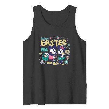 Discover Disney Mickey Mouse and Minnie Mouse Hello Easter Retro Tank Tops