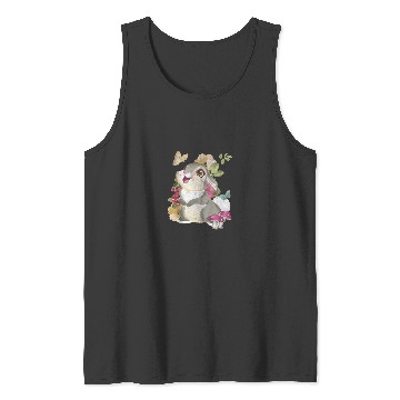 Discover Disney Bambi Thumper Vintage Floral Portrait Tank Top Tank Tops