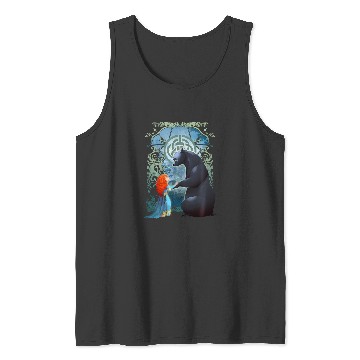 Discover Disney Pixar Brave Merida And Bear Profile Portrait Tank Tops
