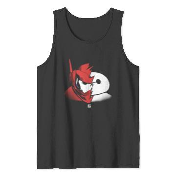 Discover Disney Big Hero 6 Baymax Split Face Epic Shot Distressed Epic Tank Tops
