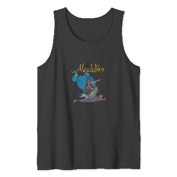 Discover Disney Aladdin  Group Shot Logo Tank Tops