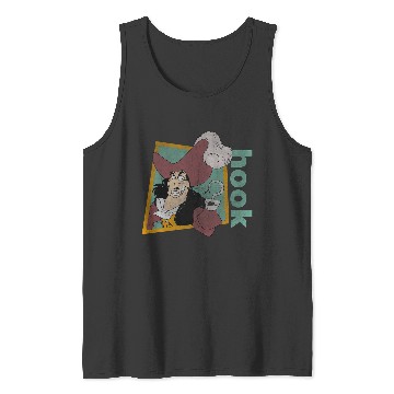 Discover Disney Peter Pan Retro Captain Hook Smirking Long Sleeve Tank Tops