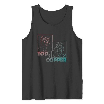Discover Disney The Fox and the Hound Tod & Copper Gradient Tank Tops