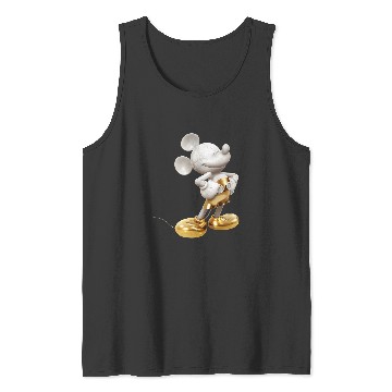 Discover Disney Gold Mickey Mouse Pose Tank Tops