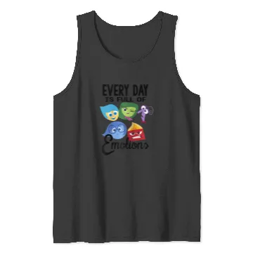 Discover Disney Pixar Inside Out Every Day Is Full Of Emotions Group Raglan Baseball Tee Tank Tops