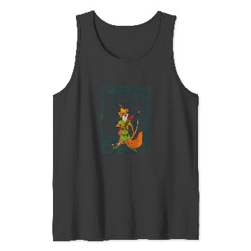 Discover Disney Robin Hood Retro Vintage Distressed Premium Tank Tops