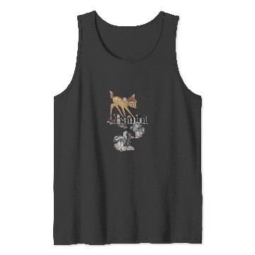 Discover Disney Bambi Classic Group Shot Title Logo Tank Tops