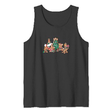 Discover Disney Mickey & Pals Gingerbread Cookies and Christmas Tree Tank Top Tank Tops
