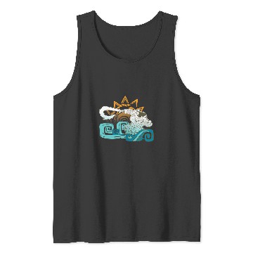 Discover Disney Moana Maui Hook Surf and Sun Gradient Graphic Tank Tops
