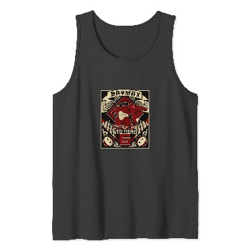 Discover Disney Big Hero 6 Baymax Propaganda Poster Graph Tank Tops