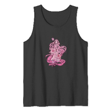 Discover Disney Tangled Pink Tonal Rapunzel Portrait Tank Tops