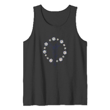 Discover disney peter pan tinker bell spring floral circle Tank Tops