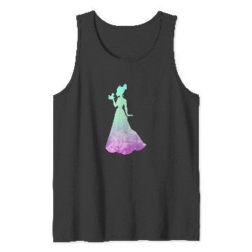 Discover Disney Princess Tiana Silhouette Pretty Tie Dye Tank Tops