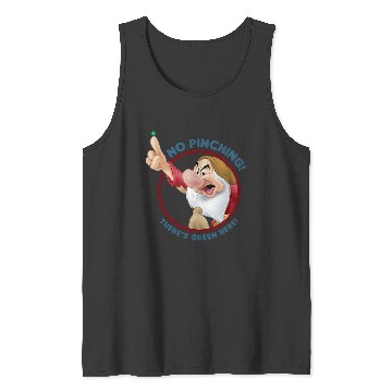 Discover Disney Snow White St. Patrick's Day Grumpy No Pinching! Tank Tops