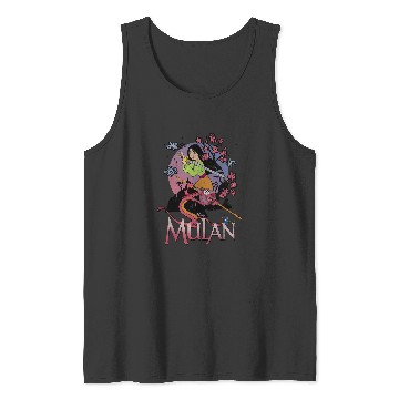 Discover Disney Mulan Warrior Stance Sunset Tank Tops