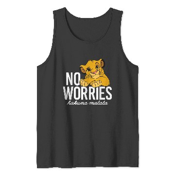 Discover Disneyss Lion King Classic No Worries Simba Tank Tops