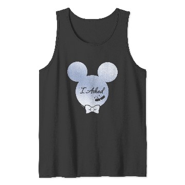 Discover Disney I Asked Proposal Engagement Ring Bow Tie Mickey Tank Tops