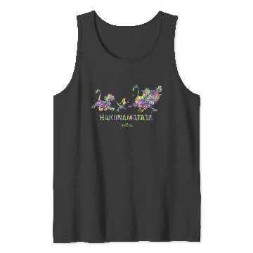 Discover Disneyss The Lion King Hakuna Matata Paint Splatter Silhouette Tank Tops