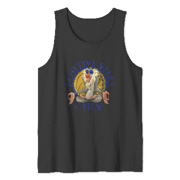 Discover Disneyss Lion King Rafiki Meditating Positive Vibes Only Tank Tops