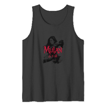 Discover Disney Mulan Live Action Mulan Action Pose Logo Red Tank Tops