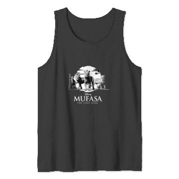 Discover Disney Mufasa The Lion King Movie Black & White Characters Tank Tops