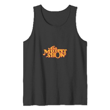 Discover Disney The Muppets  The Muppet Show Logo Orange Tank Tops