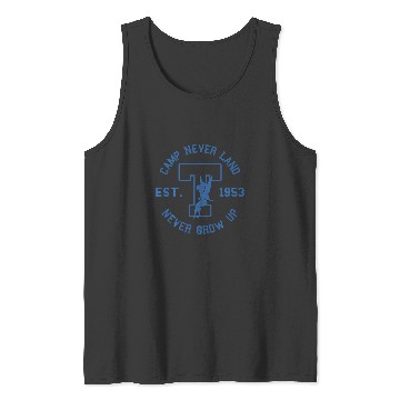 Discover Disney Peter Pan Tinker Bell Camp Never Land Est. 1953 Tank Tops