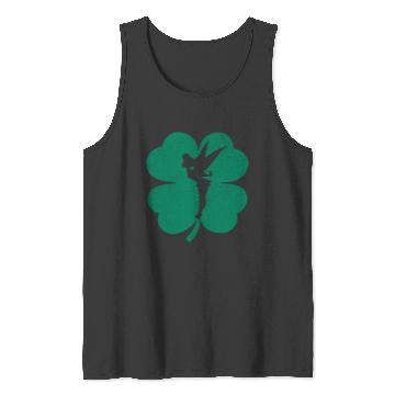 Discover Disney Tinker Bell Green Shamrock St Patricks Day Patricks Day Tank Tops