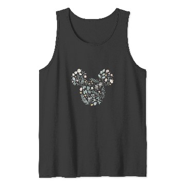 Discover Disney Mickey Mouse Icon Spring Flowers Tank Tops
