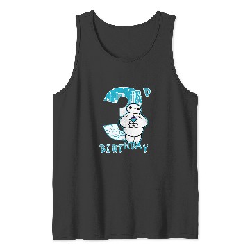 Discover Disney Big Hero 6 Baymax 3rd Birthday Cupcake Portrait Tank Tops