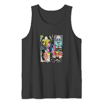 Discover Disney Villains Wonderfully Wicked Colorful Retro Poster Raglan Baseball Tee Tank Tops