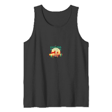 Discover Disneyss The Lion King Hakuna Matata Paper Cut Big Chest Logo Tank Tops