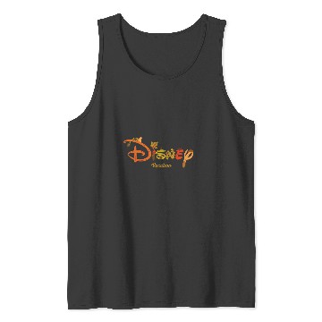 Discover Disney Autumn Fill Logo Fall Trip Vacation Tank Tops