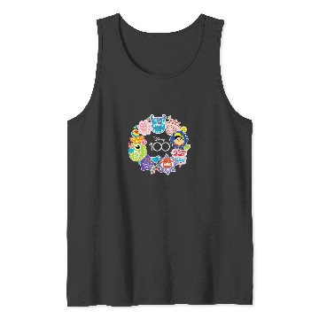 Discover Disney 100 Pixar Happy Faces Sticker Circle D100 Tank Tops