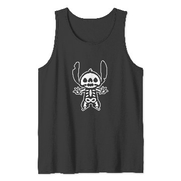 Discover Disney Stitch Halloween Skeleton Tank Tops