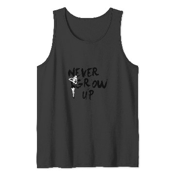 Discover Disneys peter pan tinker bell never grow up grafi Tank Tops
