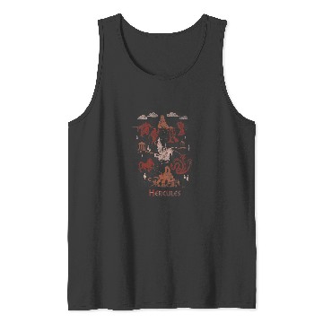 Discover Disney Hercules Titan Map Tank Tops