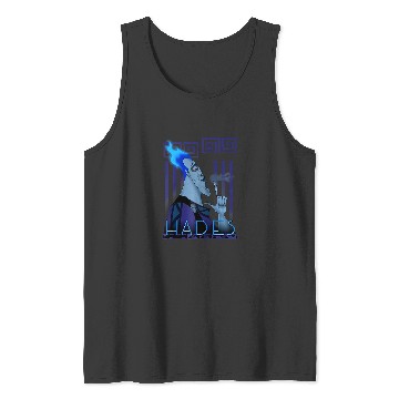 Discover Disneys villains hades geometric portrait raglan baseball Tank Tops