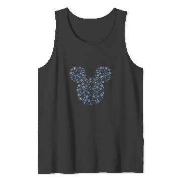 Discover Disney Mickey Mouse Snowflake Fill Tank Tops