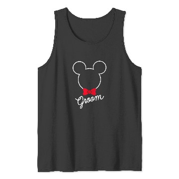 Discover Disney Mickey Mouse Bowtie Groom Wedding Tank Tops