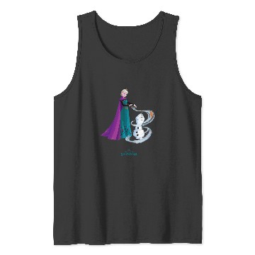 Discover Disneys once upon a snowman elsa creates olaf Tank Tops